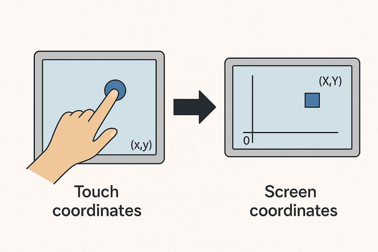 工業(yè)液晶屏坐標